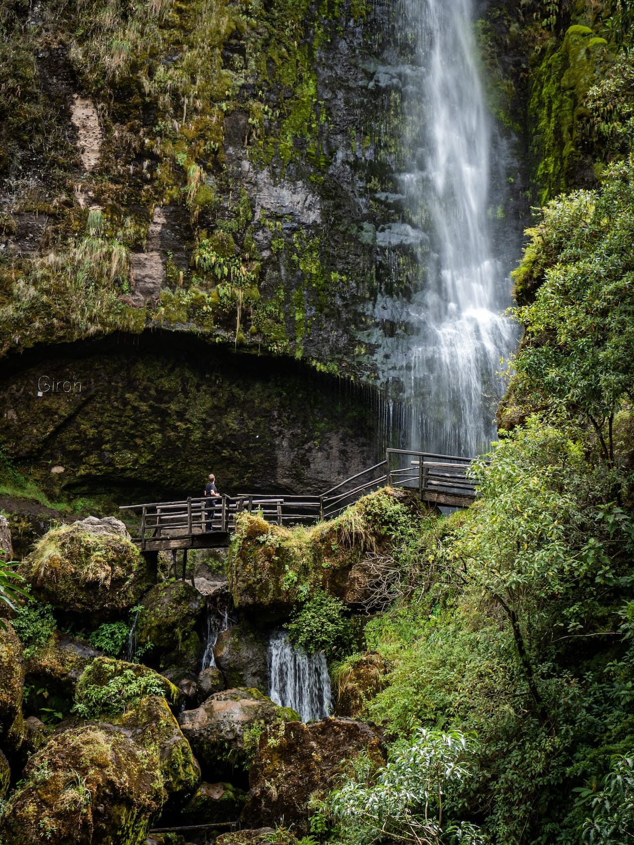 Lush Tropical Climate with Abundance of Water for Growing Food - Waterfall near Girón Ecuador