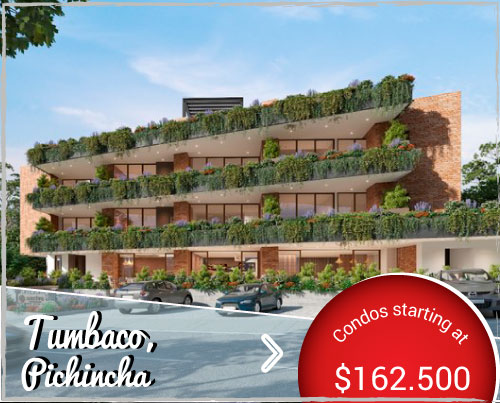 Brand new condos between Tumbaco and Cumbayá near Quito - Rising Property Values and Unique Natural Design